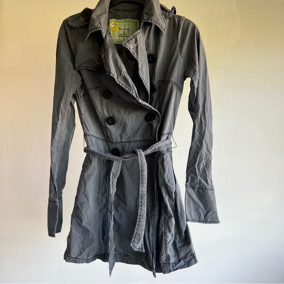 Free People Trench Coat Size 2 - Picture 6 of 8